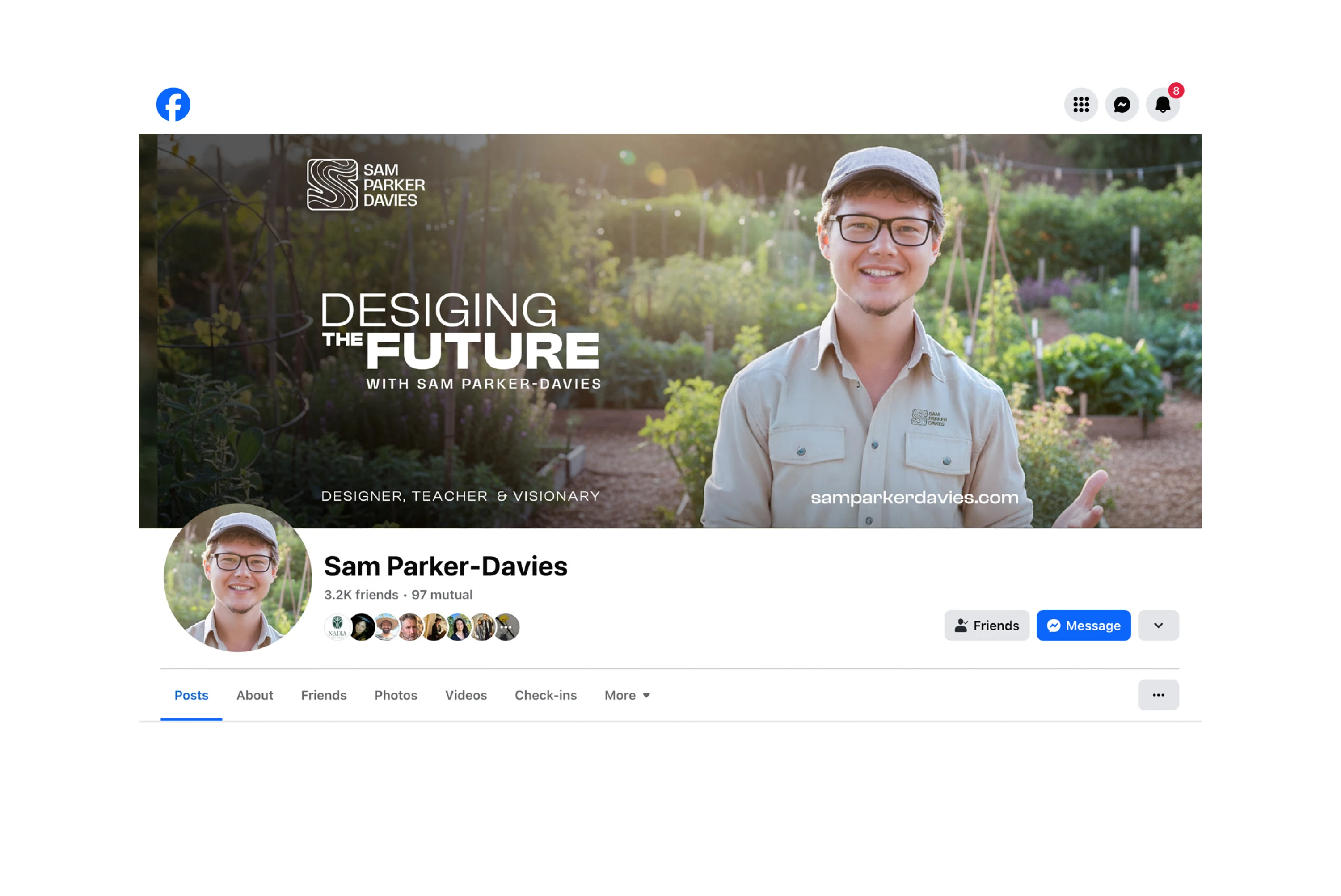 sam-parker-davies-facebook-page-branding