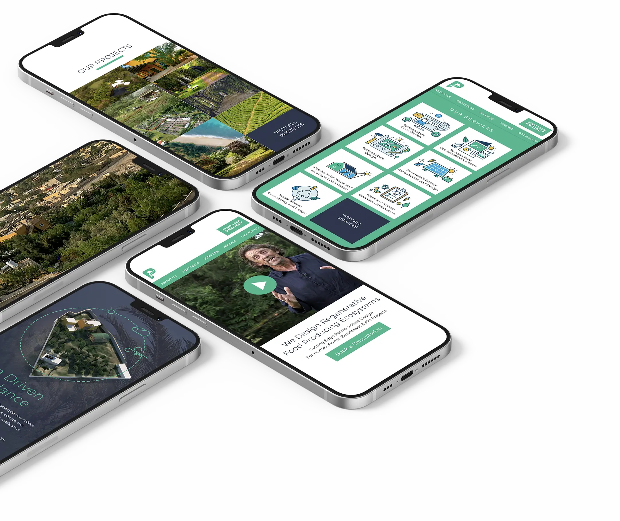 Permaculture consultancy design branding